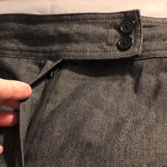 Sandro 100% Cotton Clean Front/Back Straight Leg Denim-like Trousers Fly Front - Picture 3 of 9